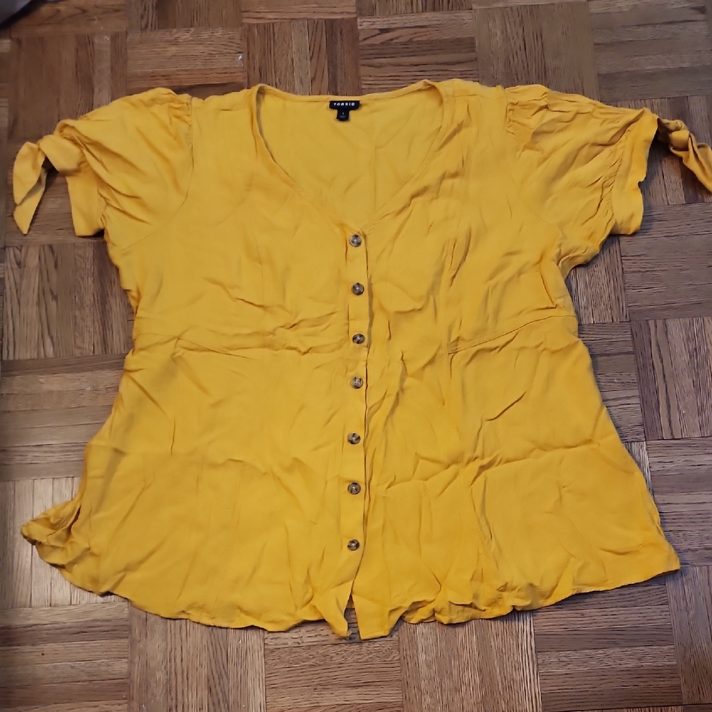 Torrid Golden Blouse, 1X